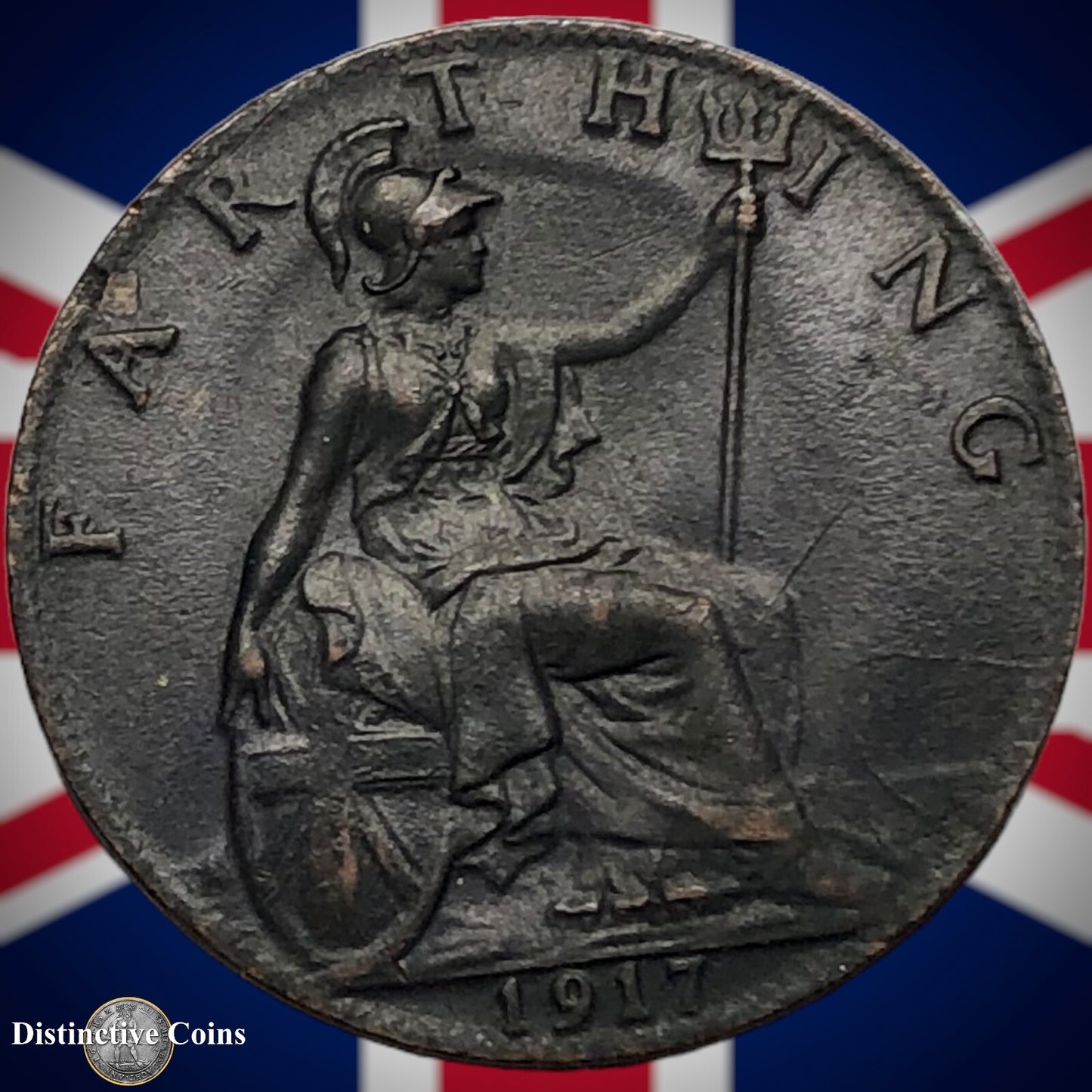 Great Britain 1917 Farthing 1/4d GB4676