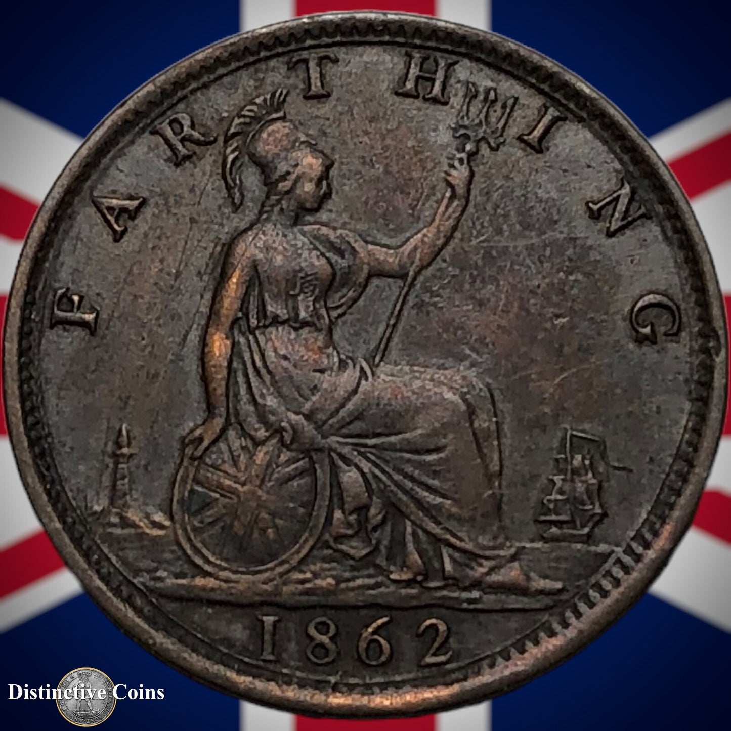 Great Britain 1862 Farthing 1/4d GB3499