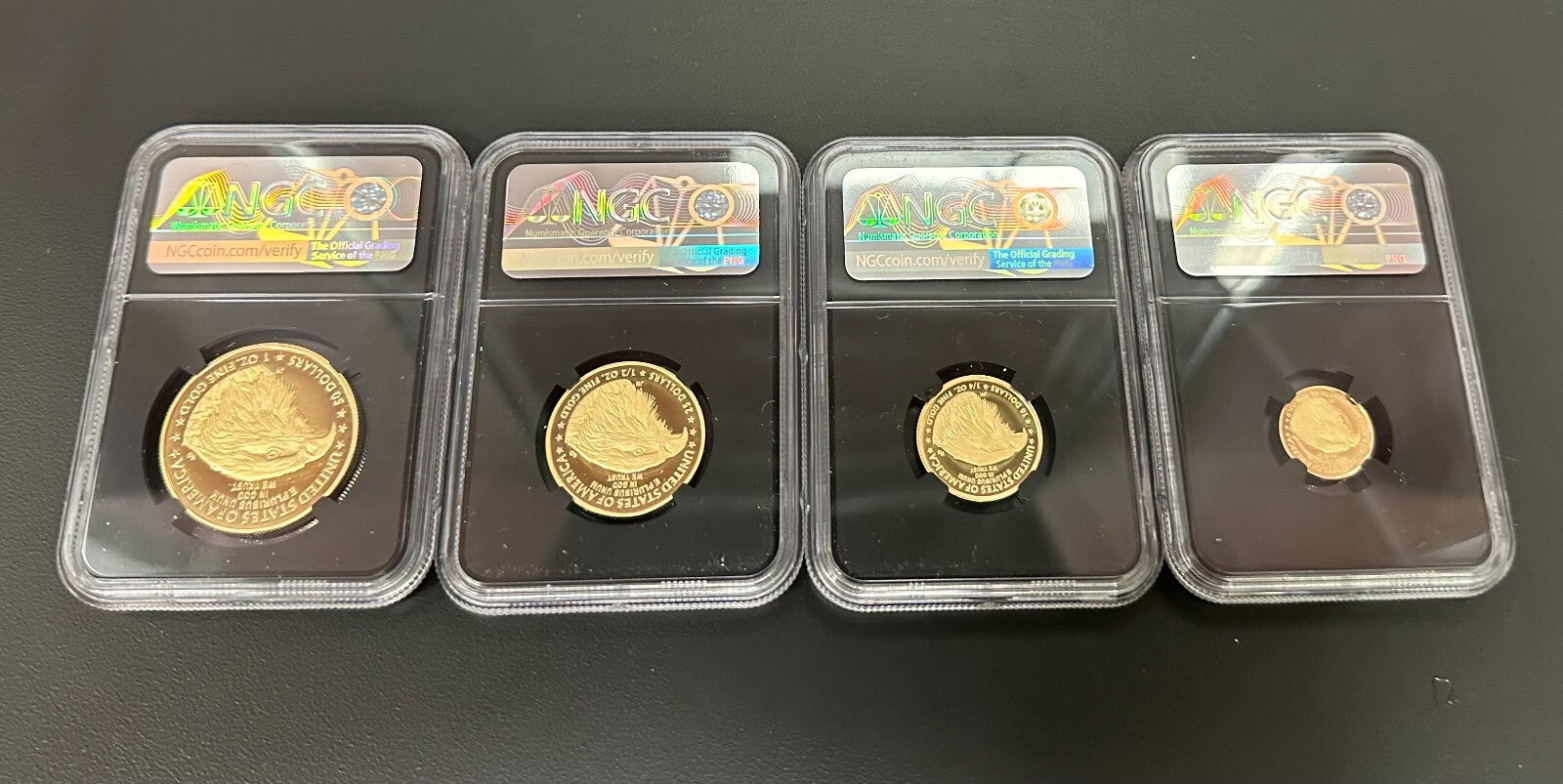 2021 W Gold Eagle Set $5-$50 Type-2 FDOI PF-70 Ultra Cameo Jennie Norris - U003