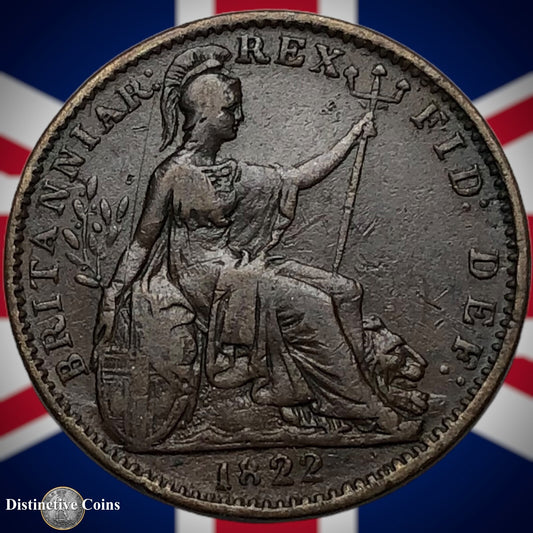 Great Britain 1822 Farthing 1/4d GB3242