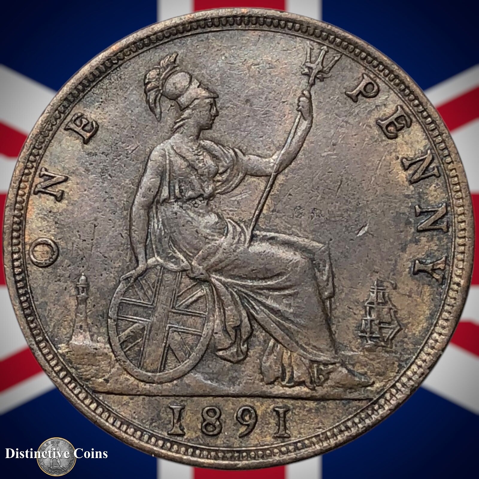 Great Britain 1891 Penny 1d GB6532