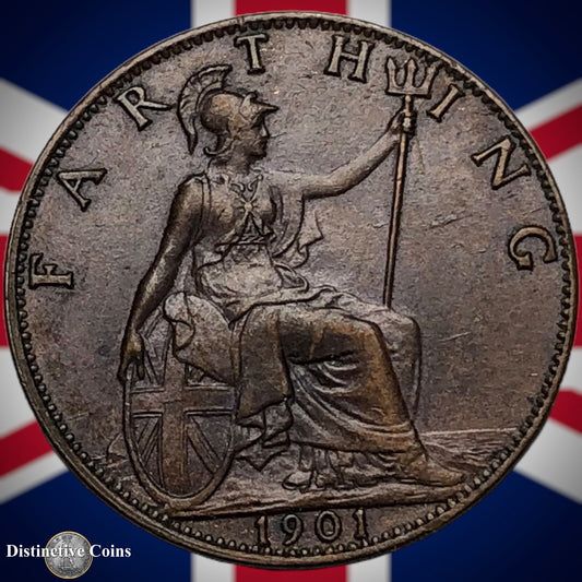 Great Britain 1901 Farthing 1/4d GB4483