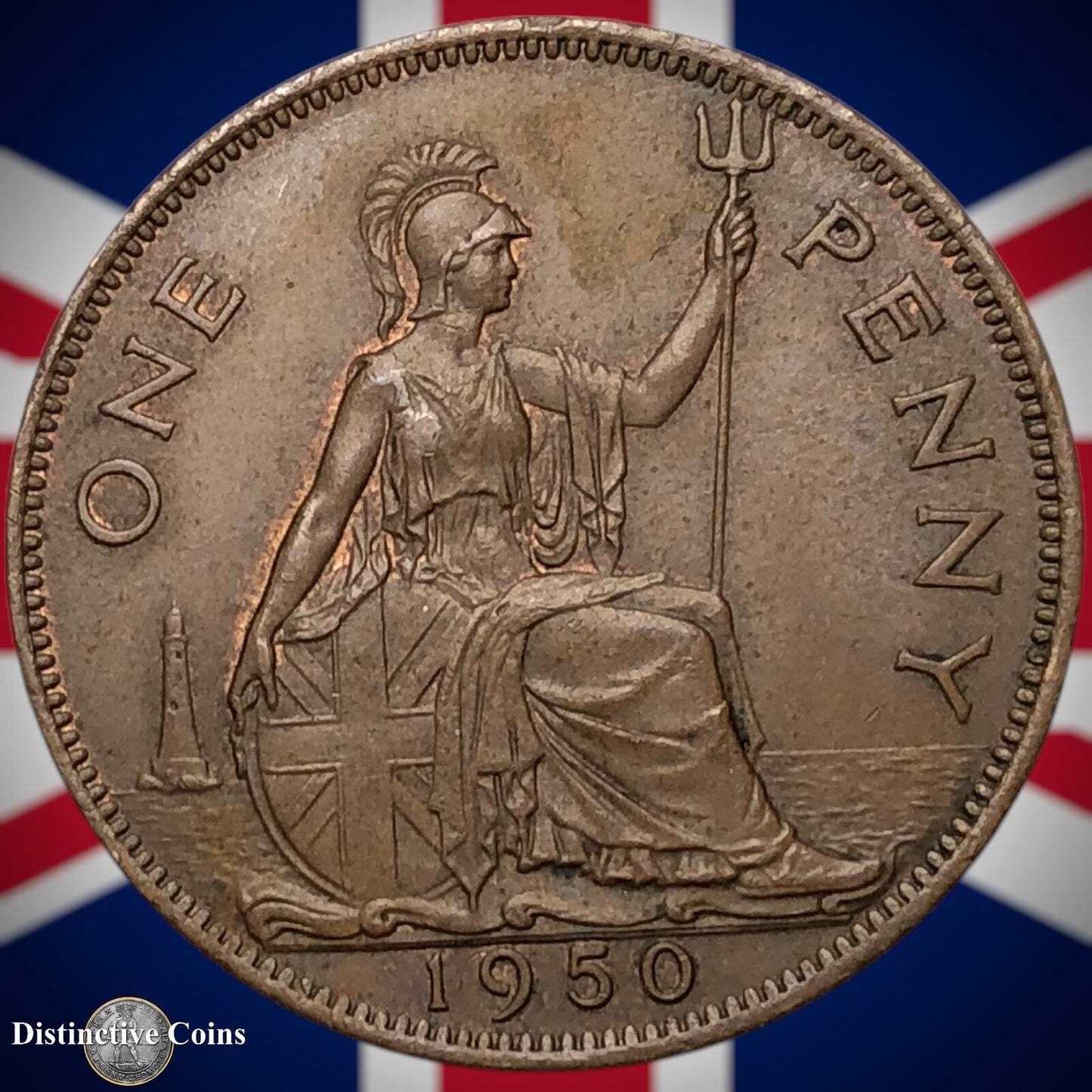 Great Britain 1950 Penny 1d GB7316