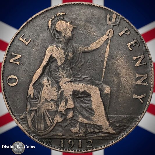 Great Britain 1912 H Penny 1d GB6781