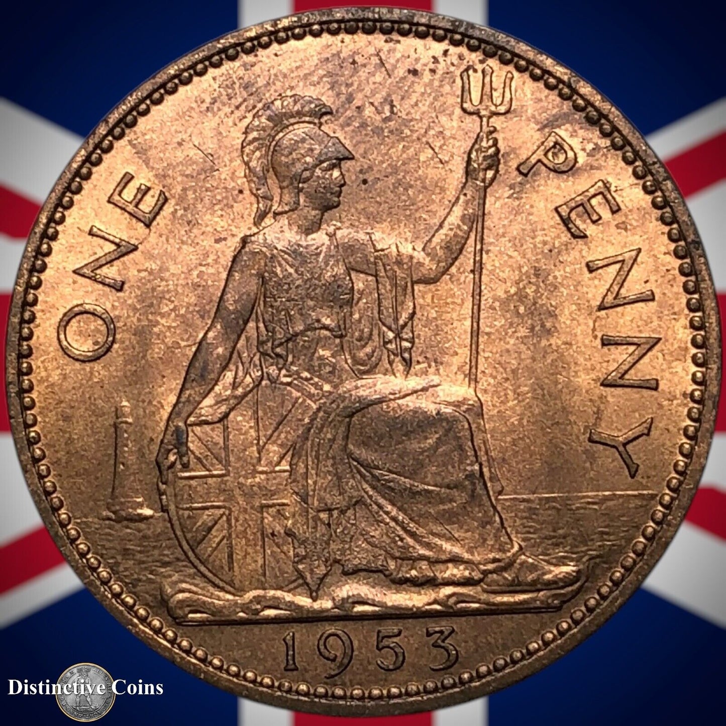 Great Britain 1953 Penny 1d GB7350