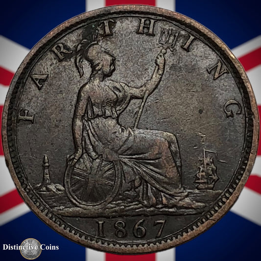 Great Britain 1867 Farthing 1/4d GB3598