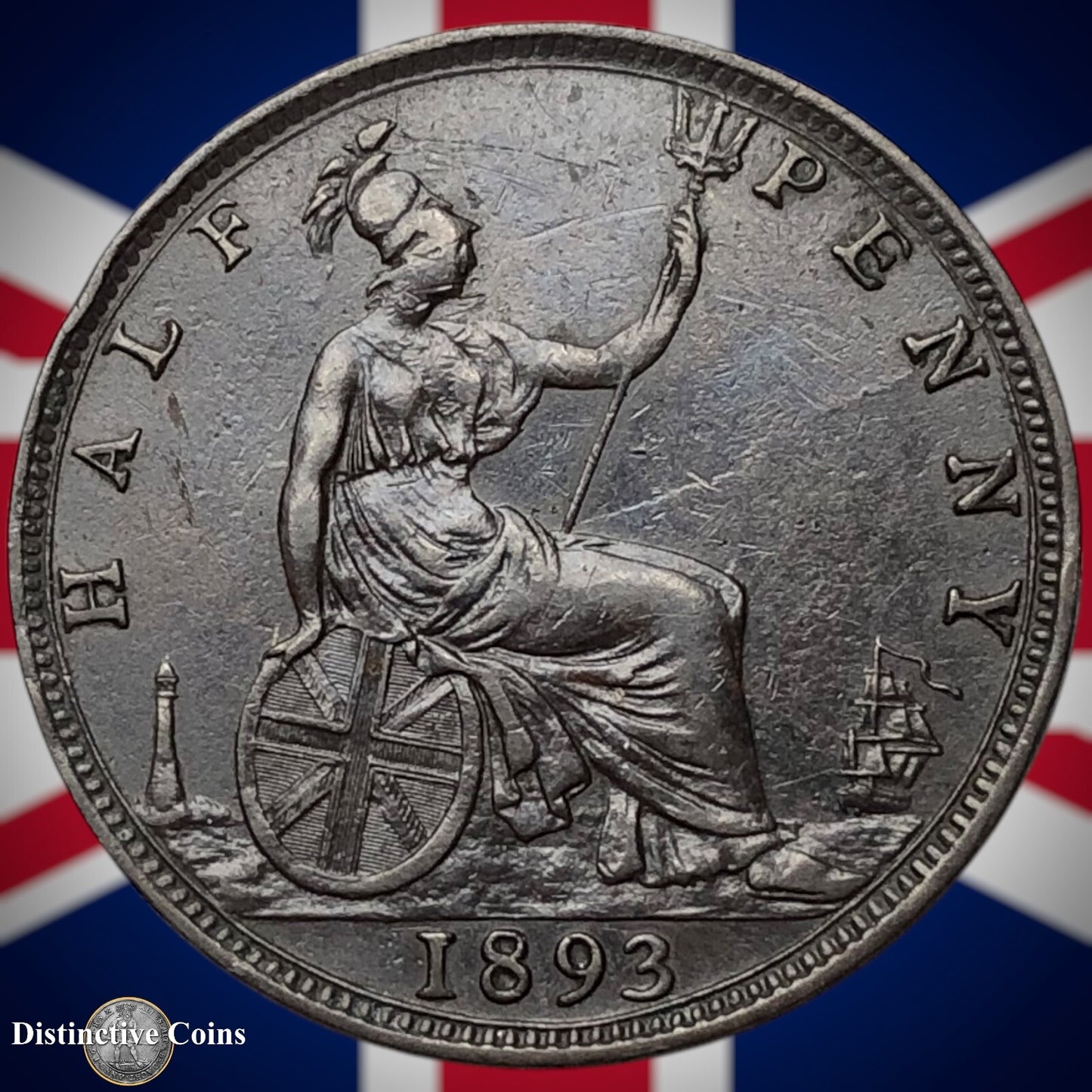 Great Britain 1893 Half Penny 1/2d GB5707