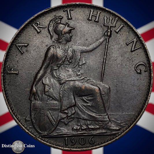 Great Britain 1906 Farthing 1/4d GB4585