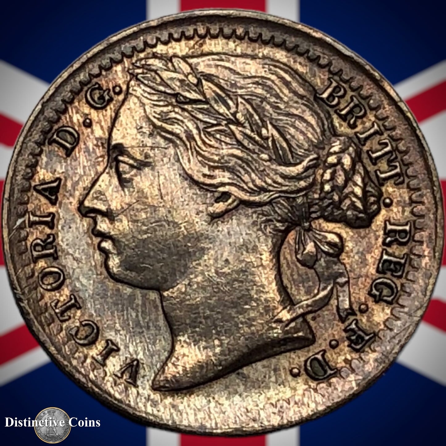 Great Britain 1885 Third Farthing 1/3 Penny GB3028