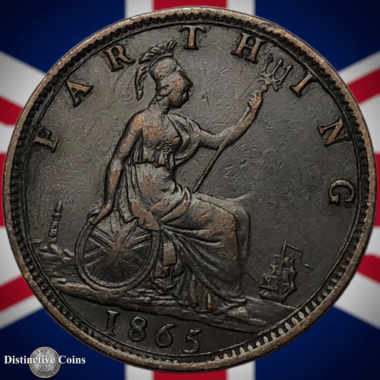 Great Britain 1865 Farthing 1/4d GB3527