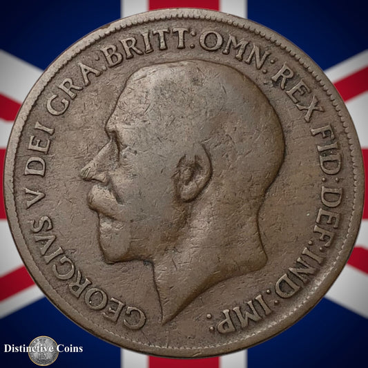 Great Britain 1918 KN Penny 1d GB6891