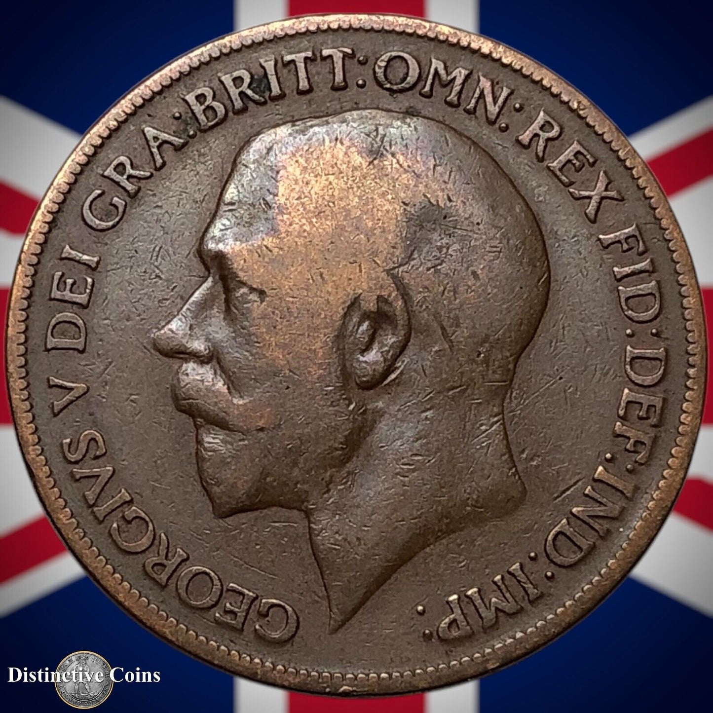 Great Britain 1919 KN Penny 1d GB6941