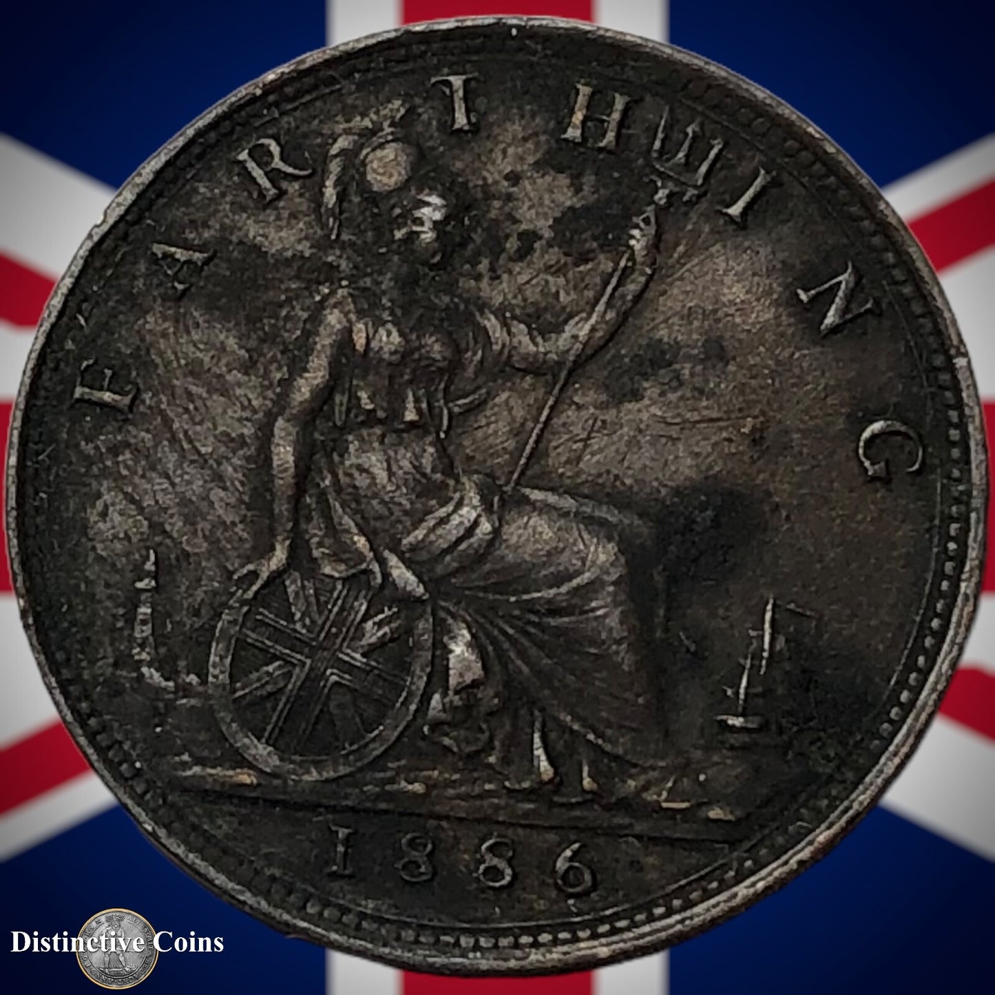 Great Britain 1886 Farthing 1/4d GB4201