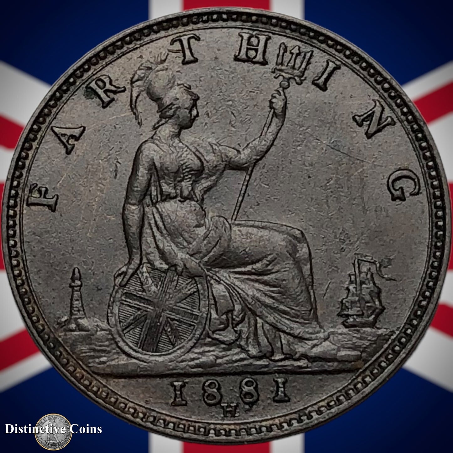 Great Britain 1881 H Farthing 1/4d GB3944