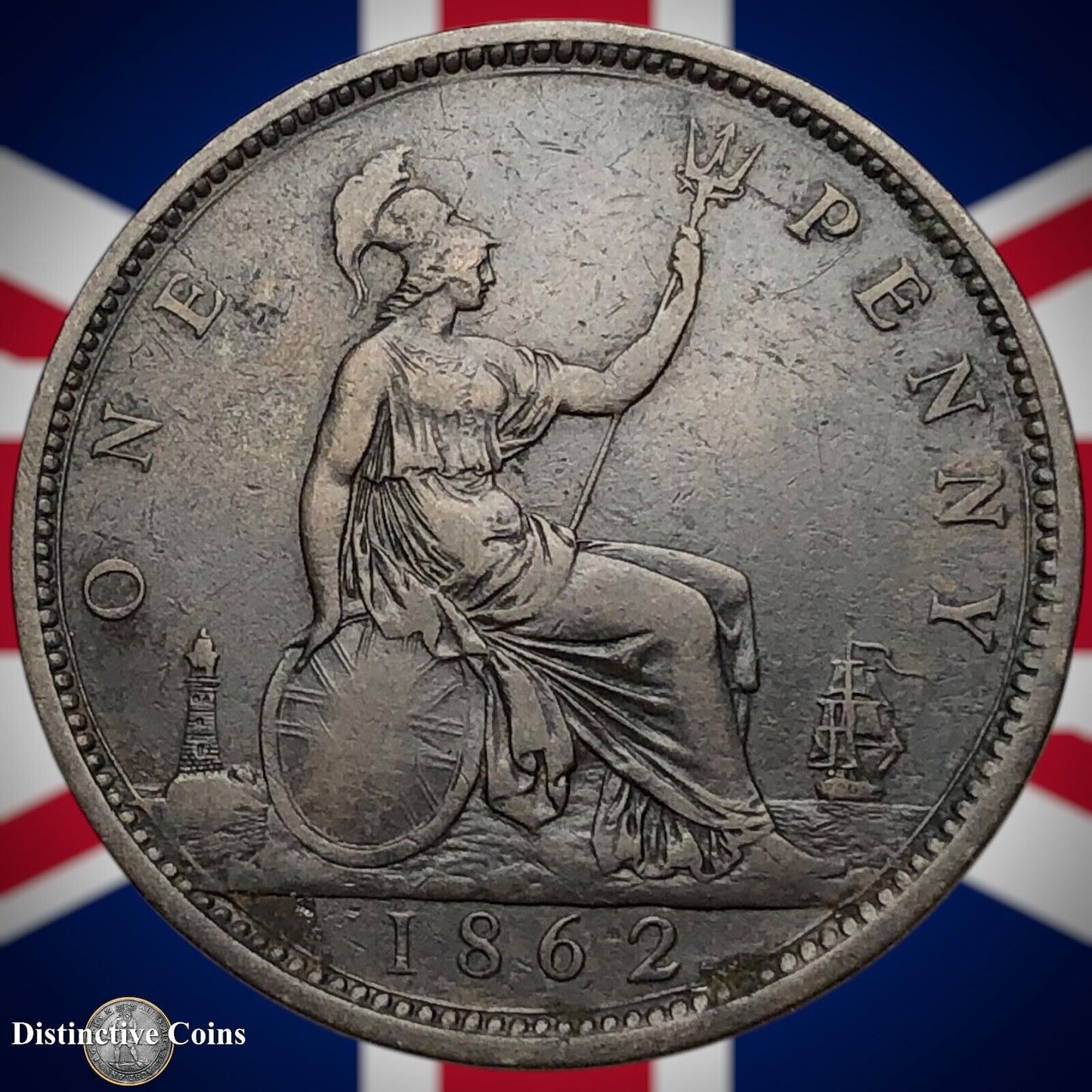 Great Britain 1862 Penny 1d GB6199