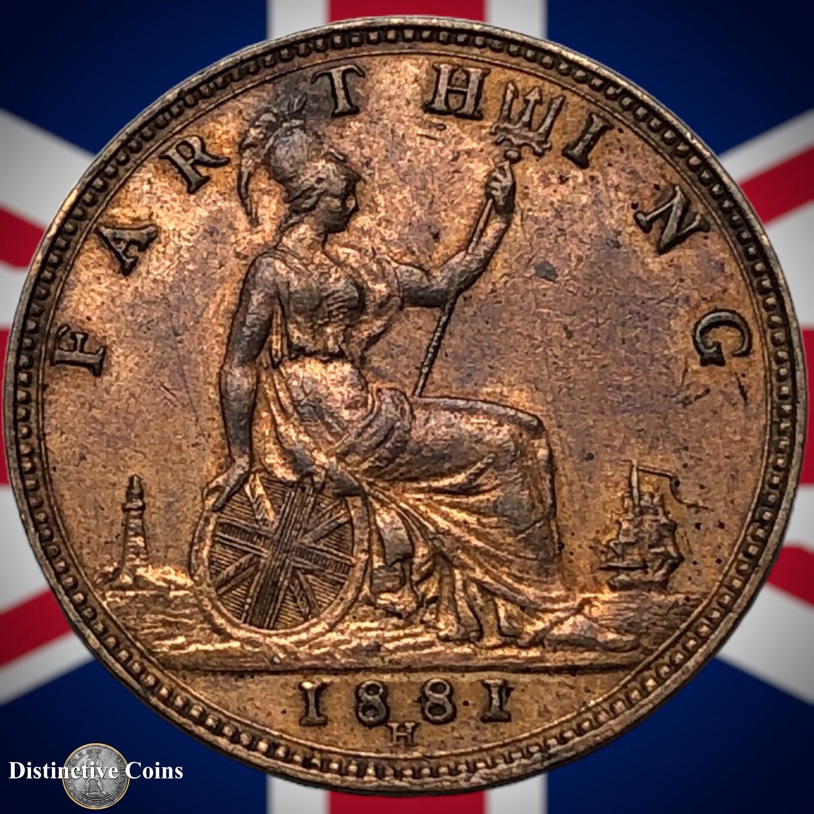 Great Britain 1881 H Farthing 1/4d GB3948