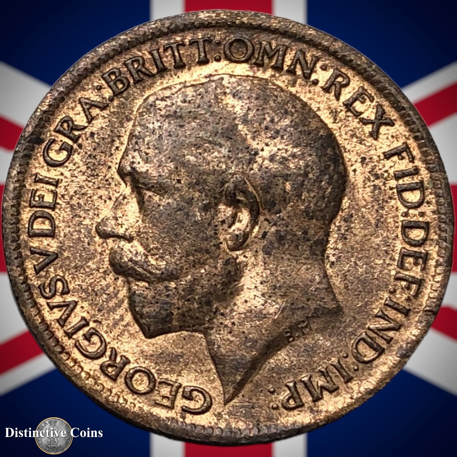 Great Britain 1919 Farthing 1/4d GB4724