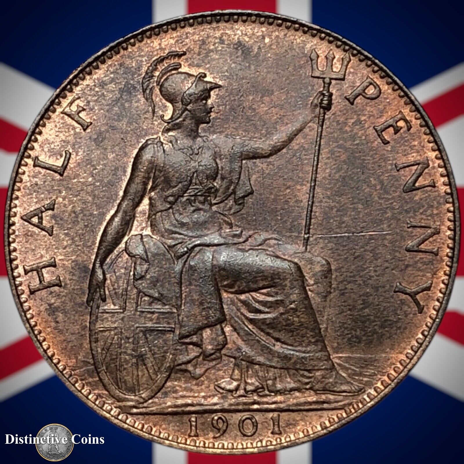 Great Britain 1901 Half Penny 1/2d GB5761