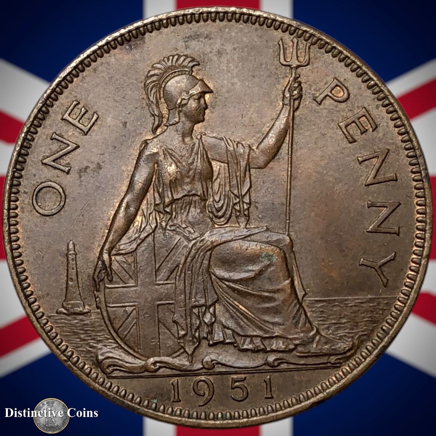 Great Britain 1951 Penny 1d GB7330