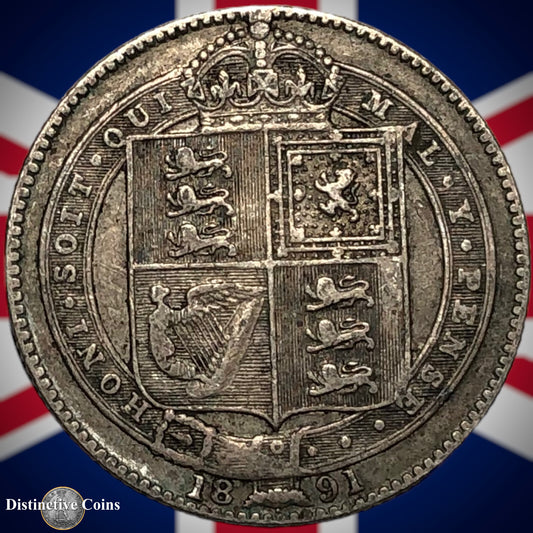 Great Britain 1891 British One Shilling GB0579