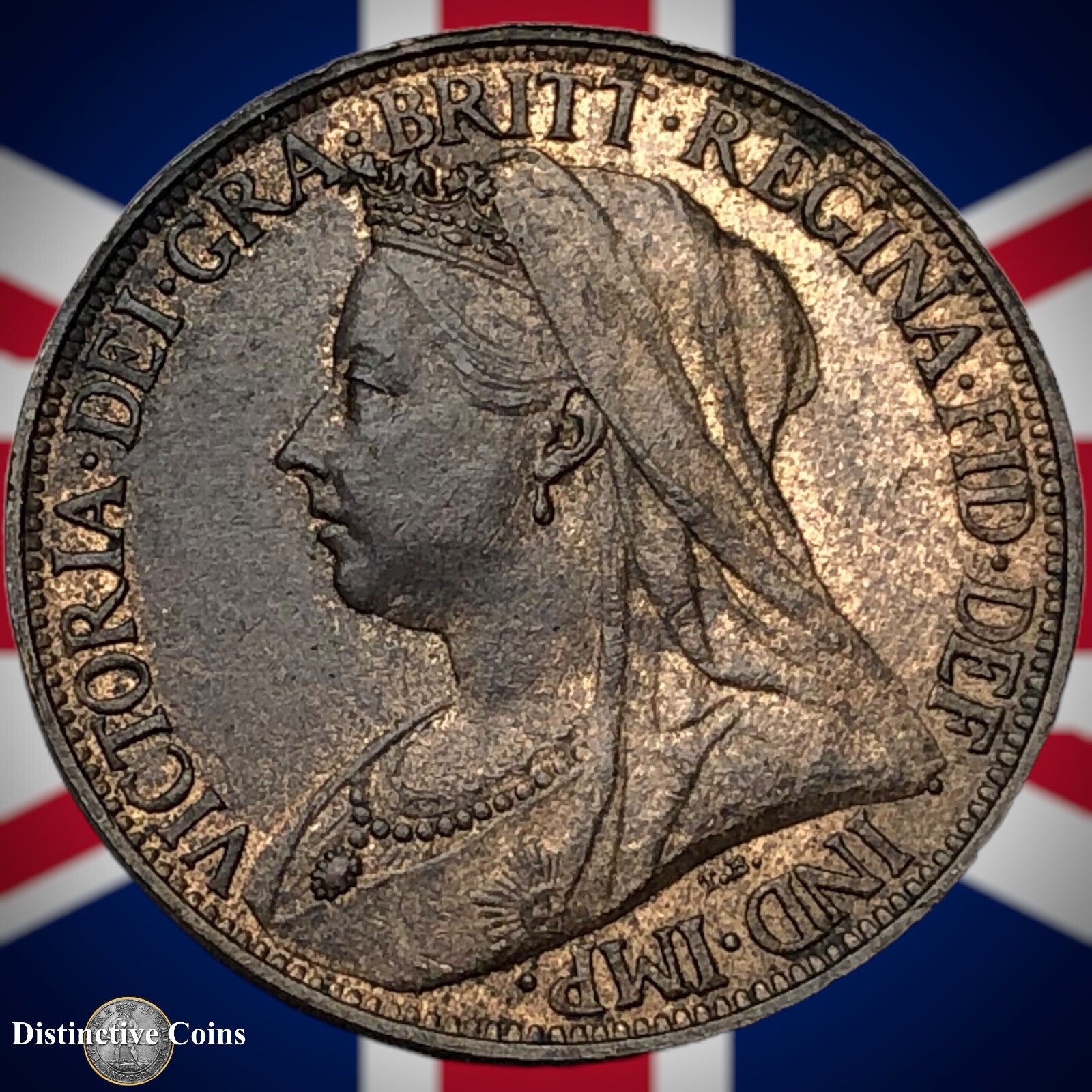 Great Britain 1895 Farthing 1/4d GB4412