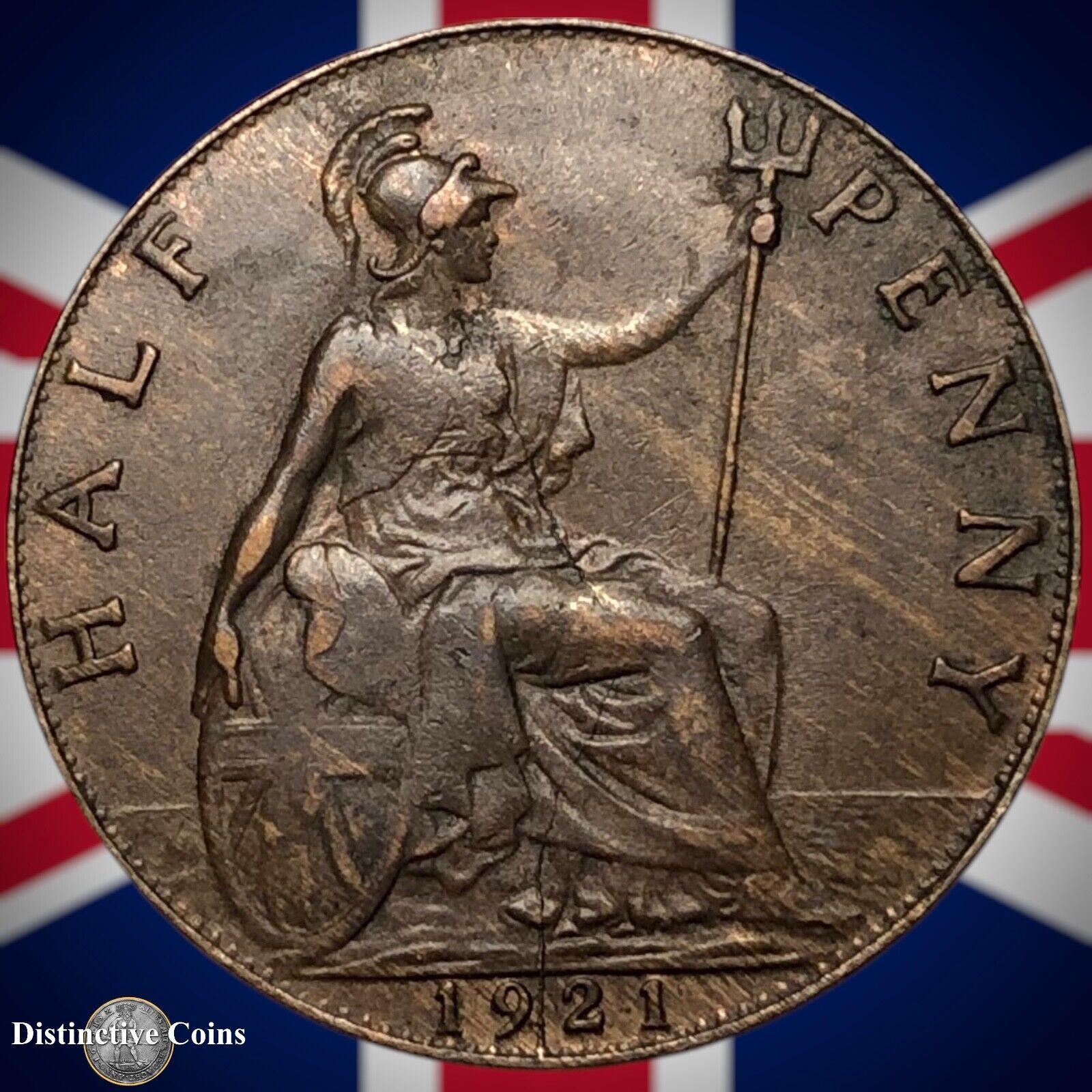 Great Britain 1921 Half Penny 1/2d GB5881