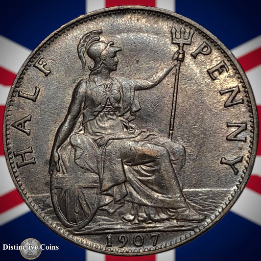 Great Britain 1907 Half Penny 1/2d GB5815