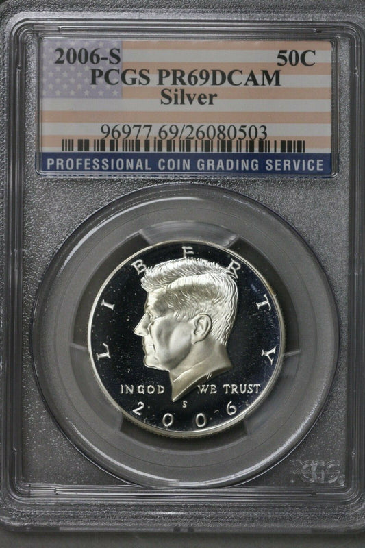 US 2006 S Silver Kennedy Half Dollar PCGS PR69 DCAM  S497
