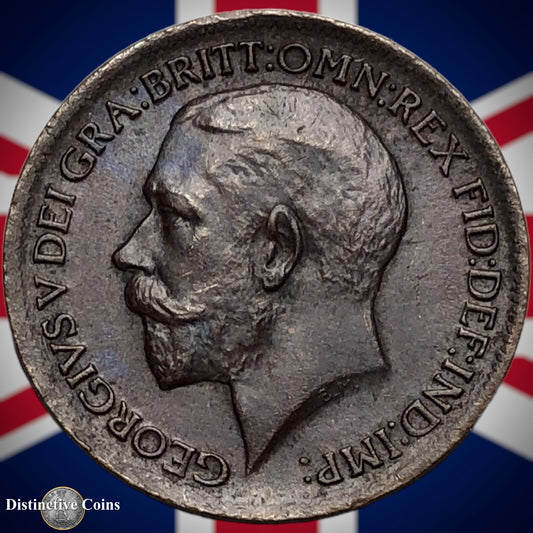 Great Britain 1913 Farthing 1/4d GB4667