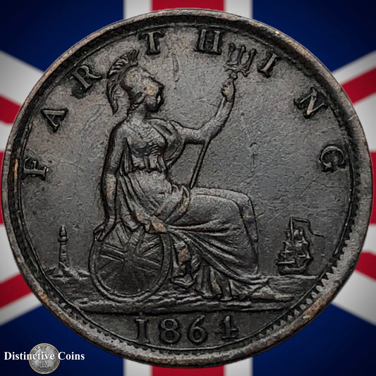 Great Britain 1864 Farthing 1/4d GB3509