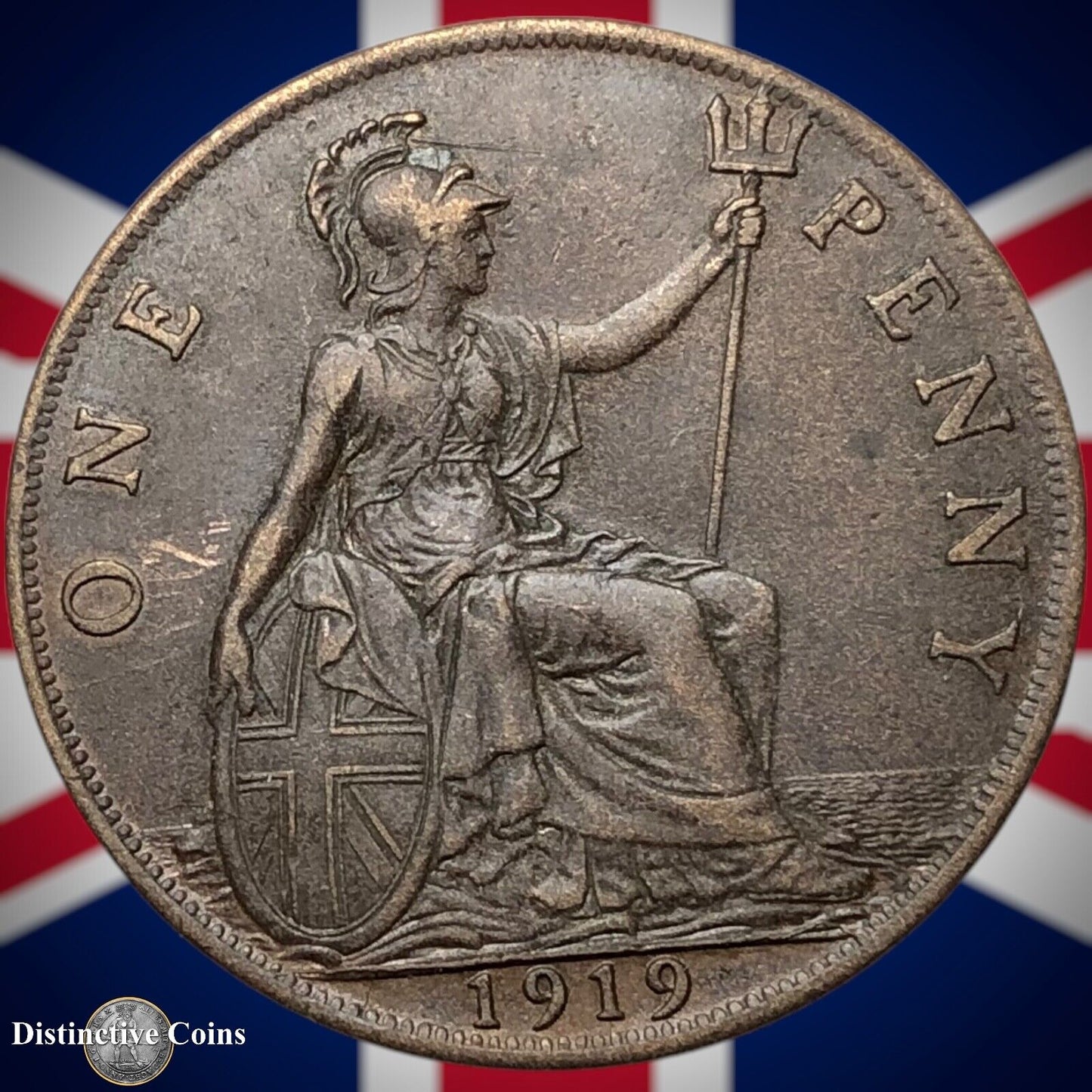 Great Britain 1919 Penny 1d GB6907