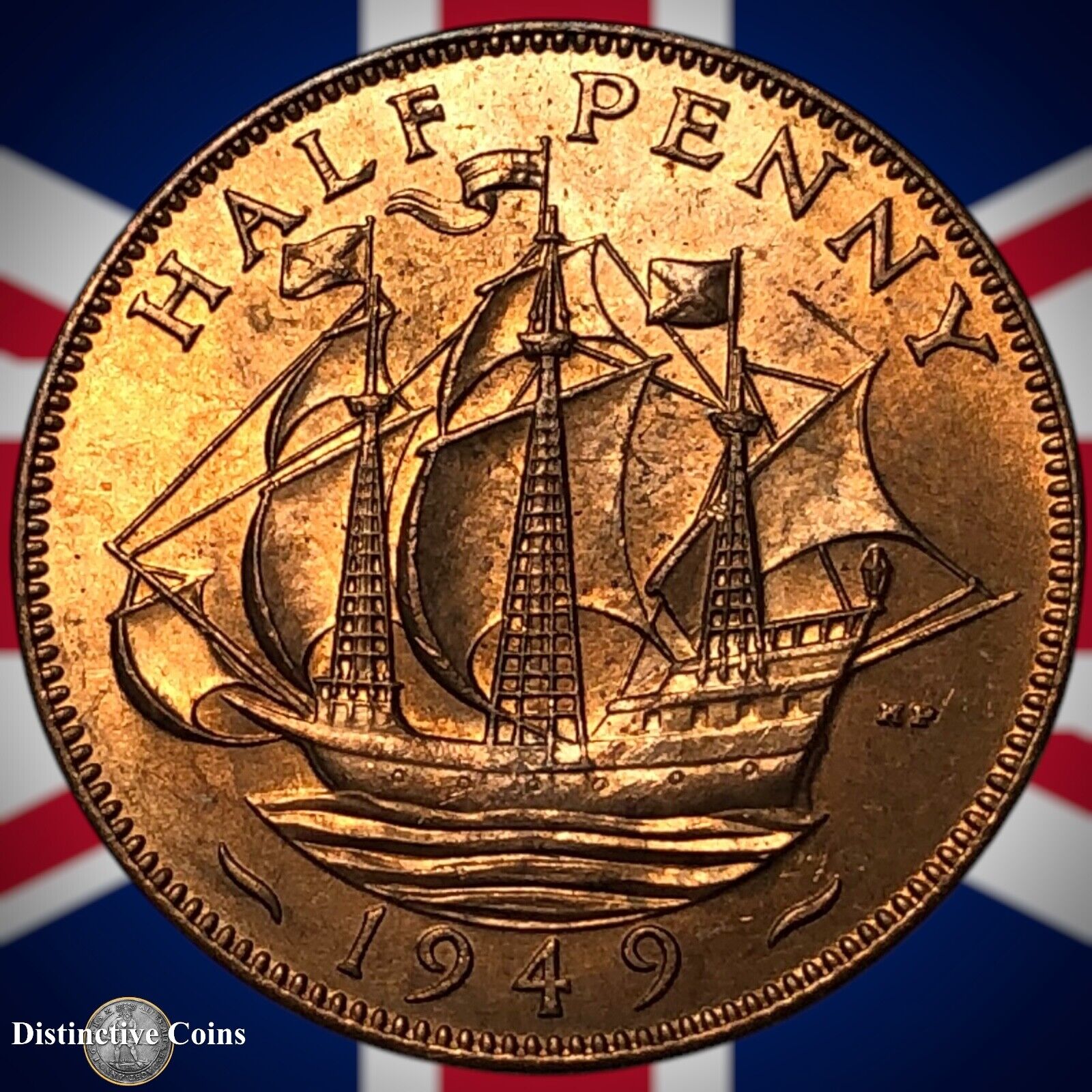 Great Britain 1949 Half Penny 1/2d GB6065