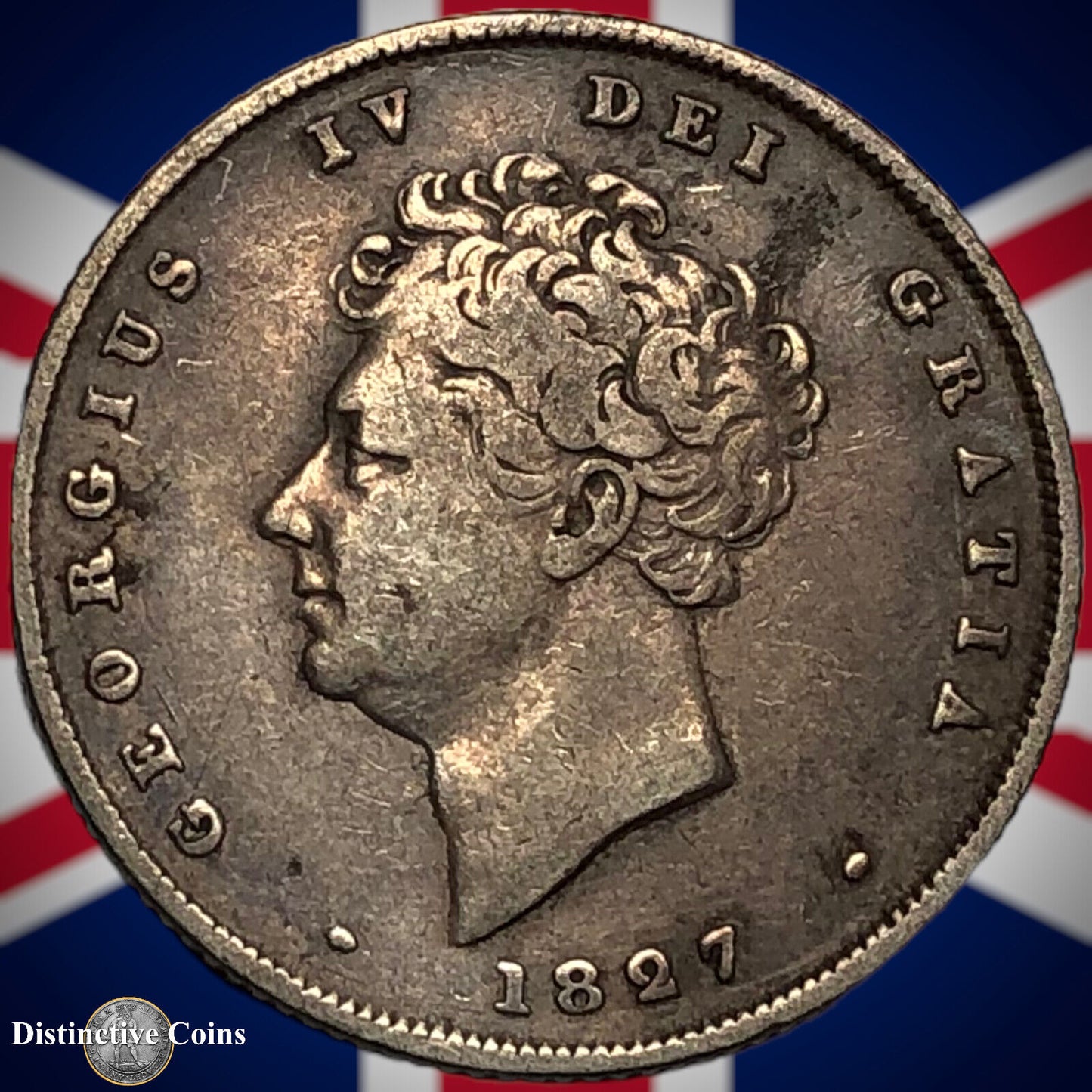 Great Britain 1827 British One Shilling GB0104