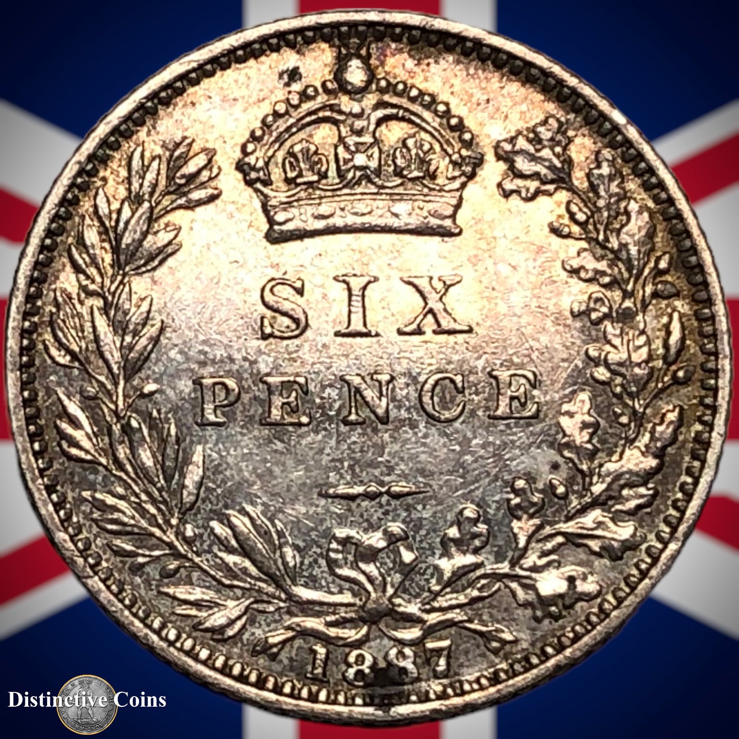 Great Britain 1887 Six Pence GB2683