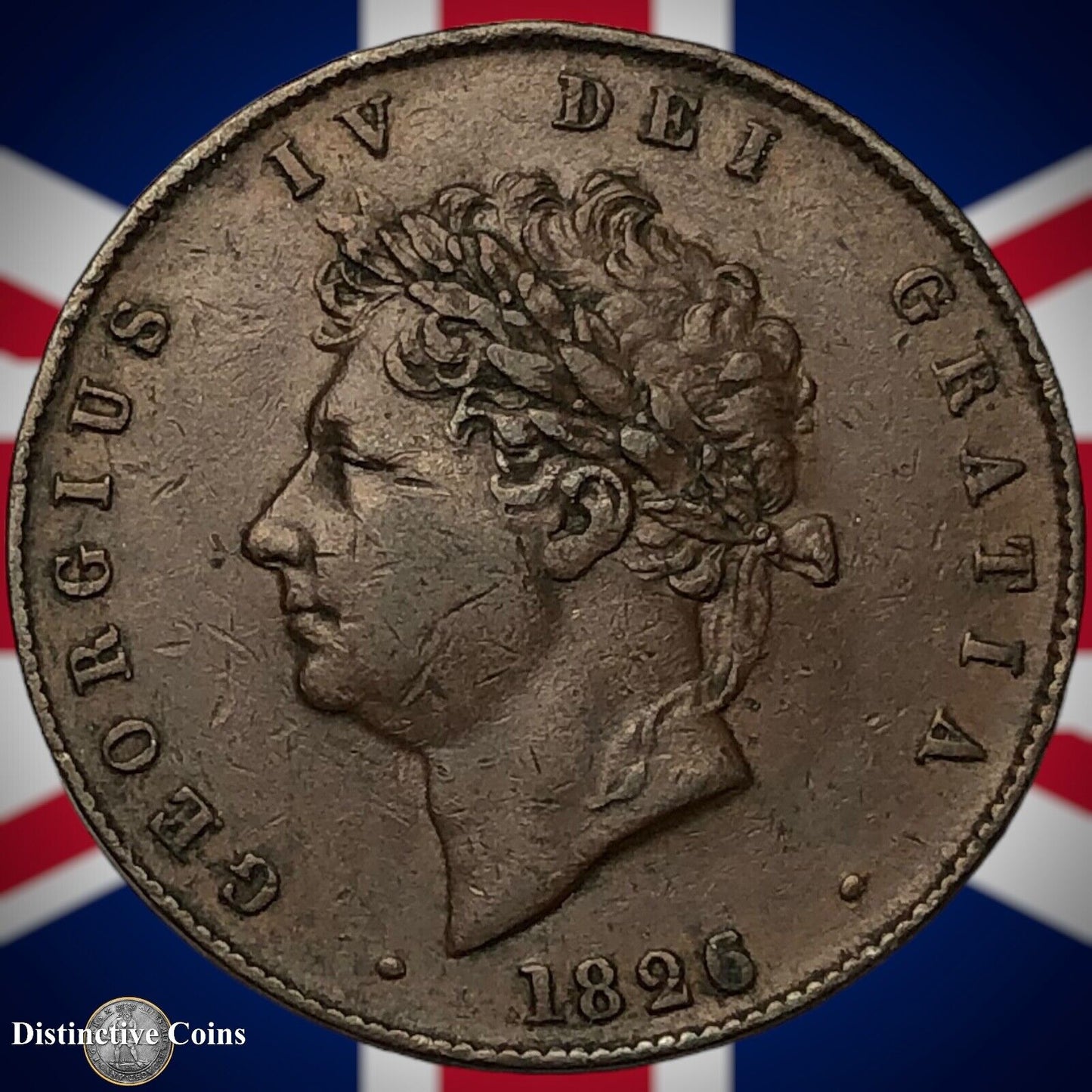 Great Britain 1826 Half Penny 1/2d GB5203