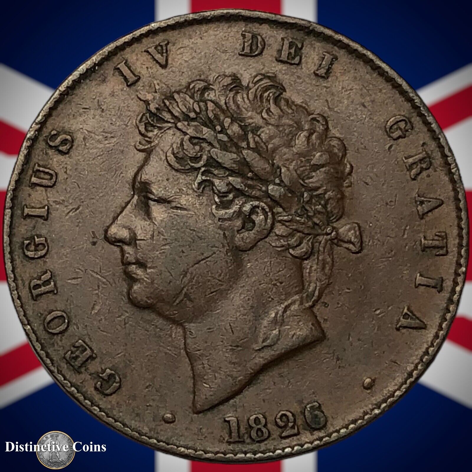 Great Britain 1826 Half Penny 1/2d GB5203