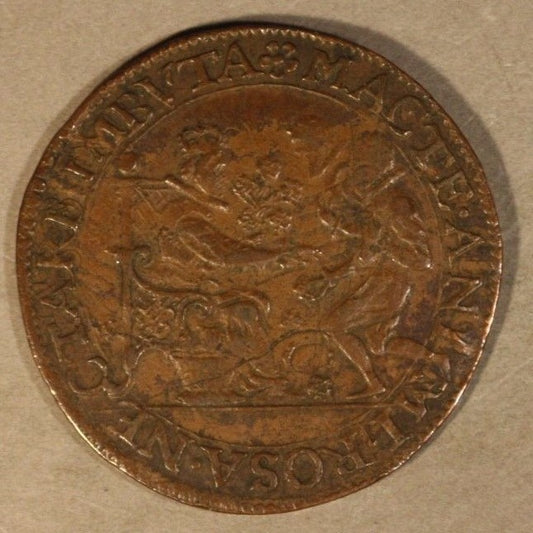 1585 Great Britain Elizabeth I Treaty of Nonesuch Medallion