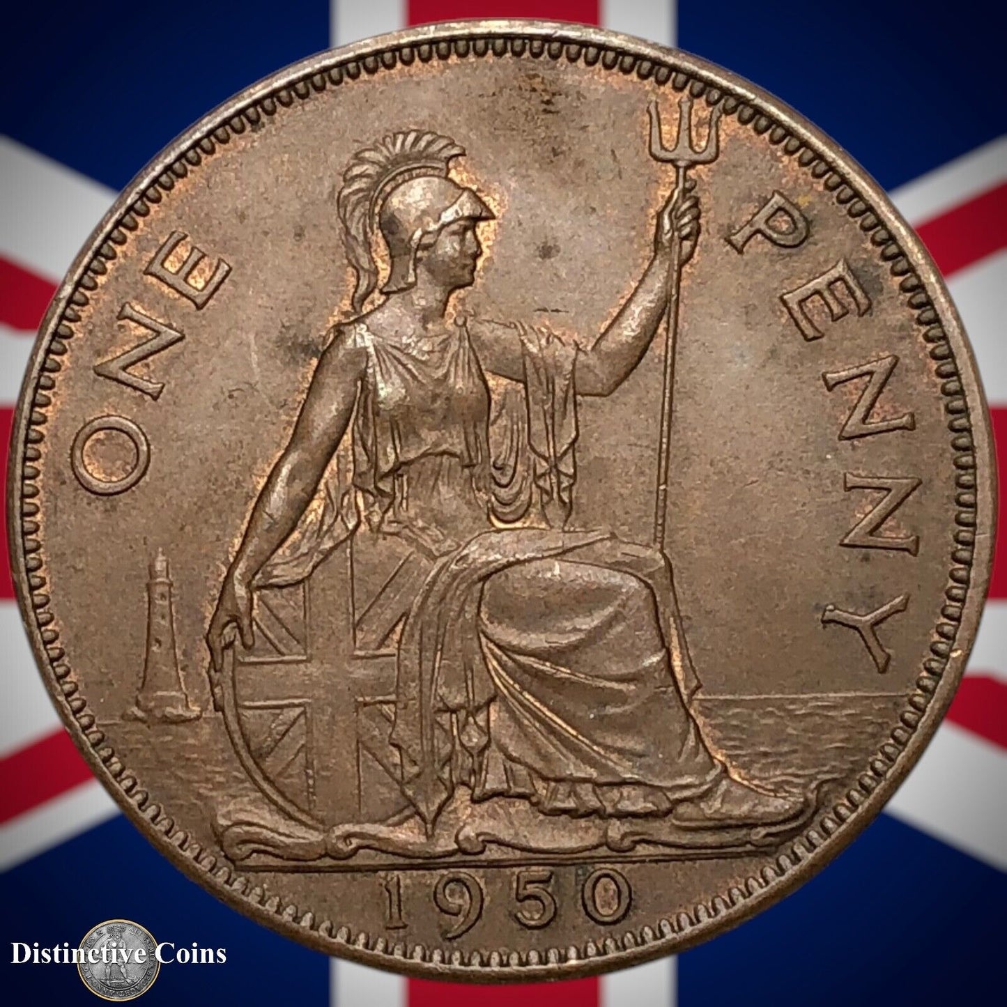 Great Britain 1950 Penny 1d GB7317