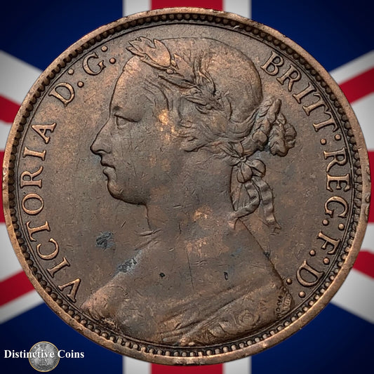 Great Britain 1876 H Penny 1d GB6383