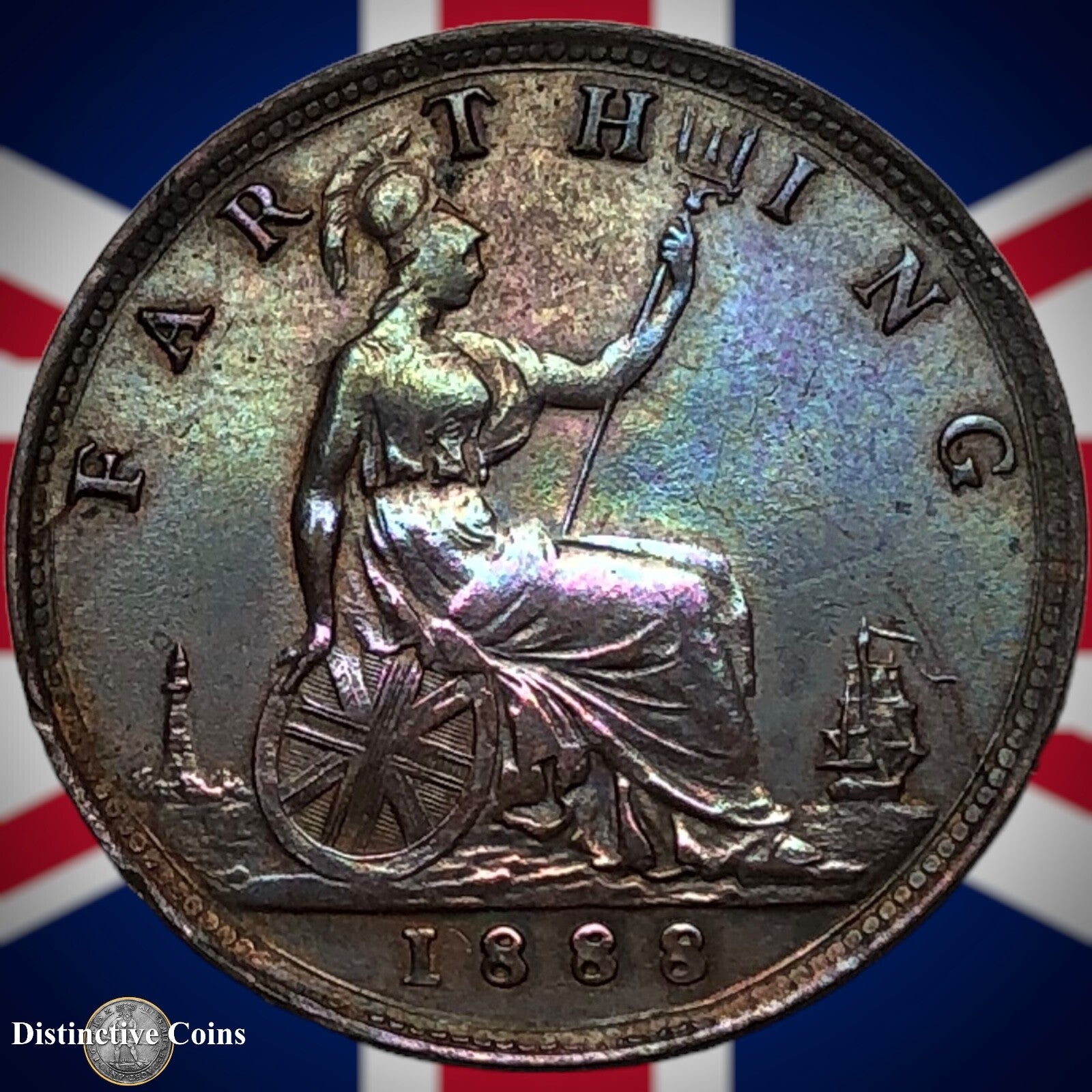 Great Britain 1888 Farthing 1/4d GB4265