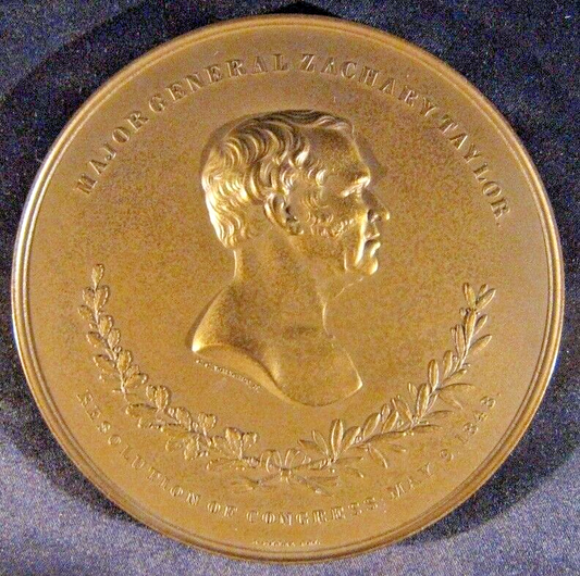 Maj Gen Zachary Taylor U.S. Mint Bronzed Copper Medallion