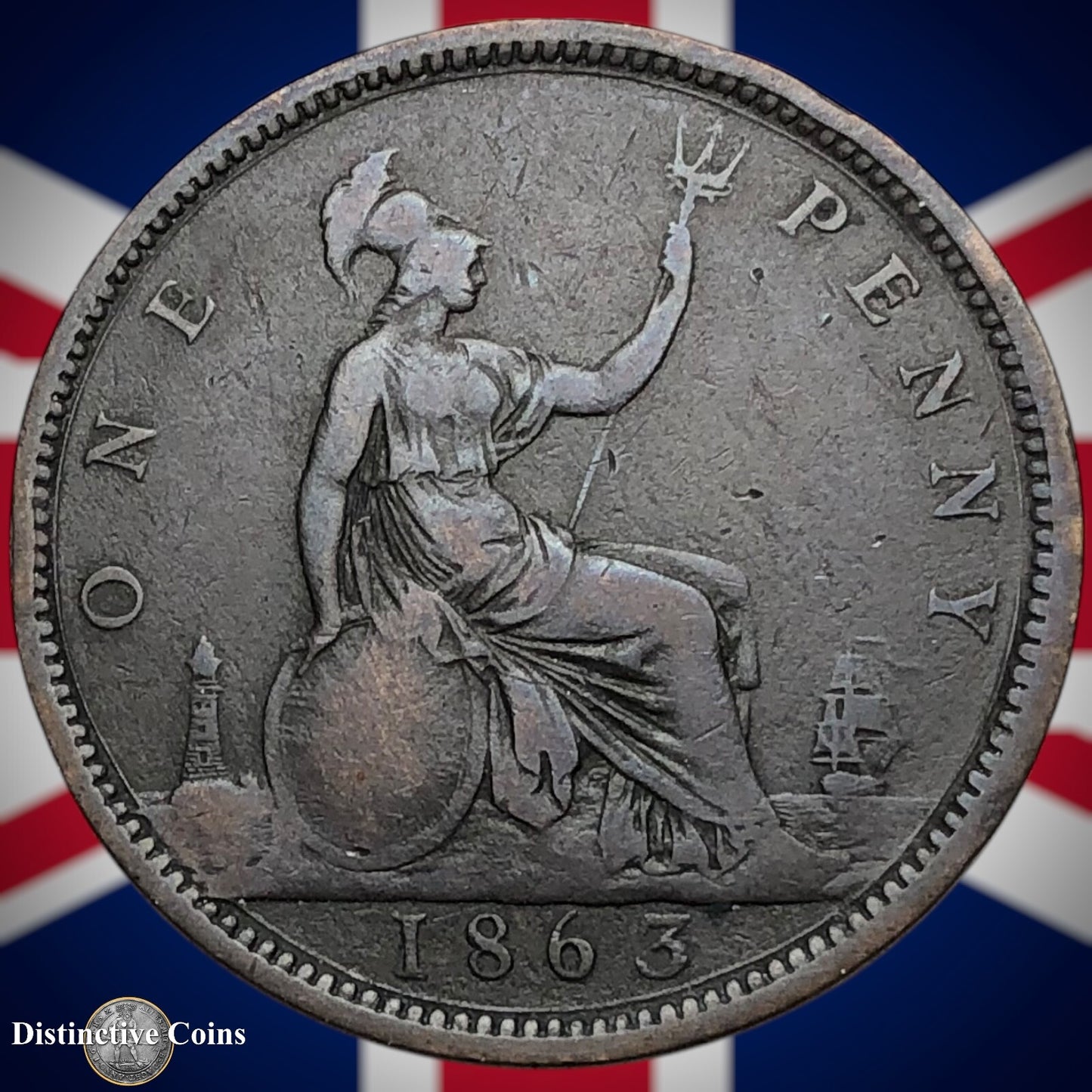 Great Britain 1863 Penny 1d GB6241