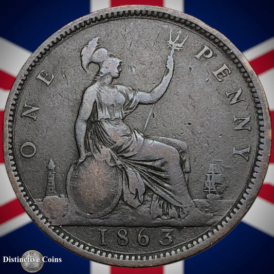 Great Britain 1863 Penny 1d GB6241