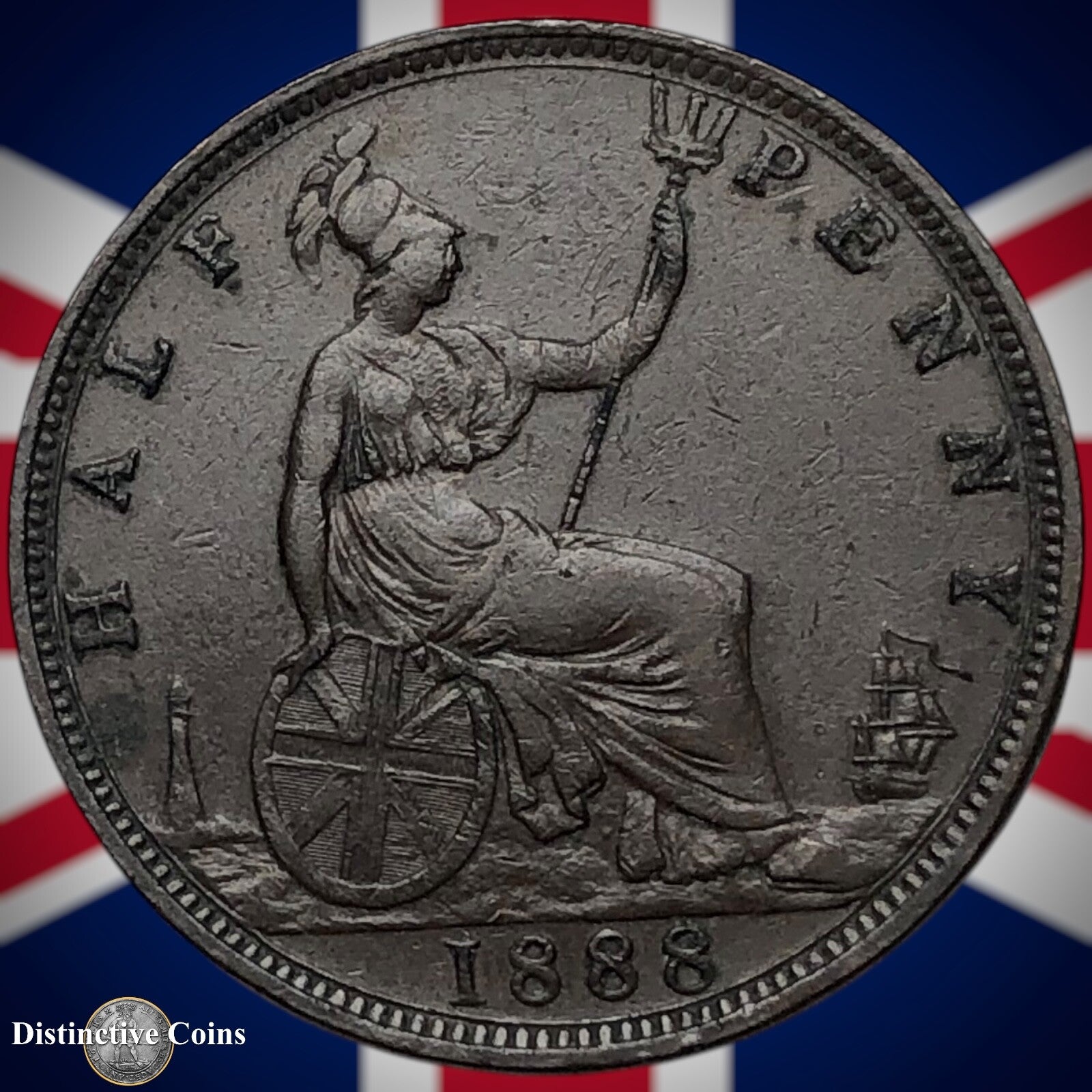 Great Britain 1888 Half Penny 1/2d GB5633