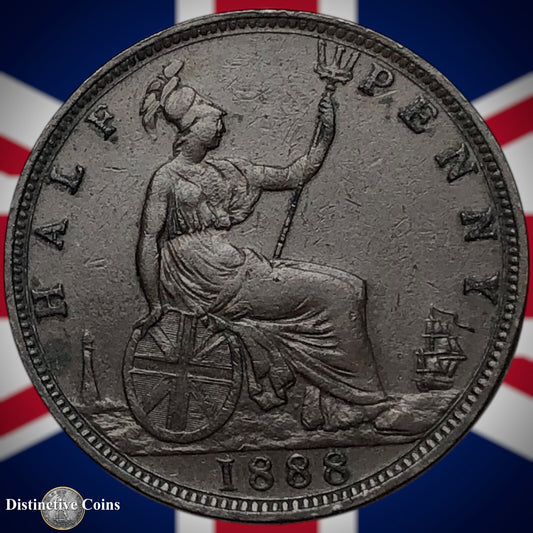 Great Britain 1888 Half Penny 1/2d GB5633