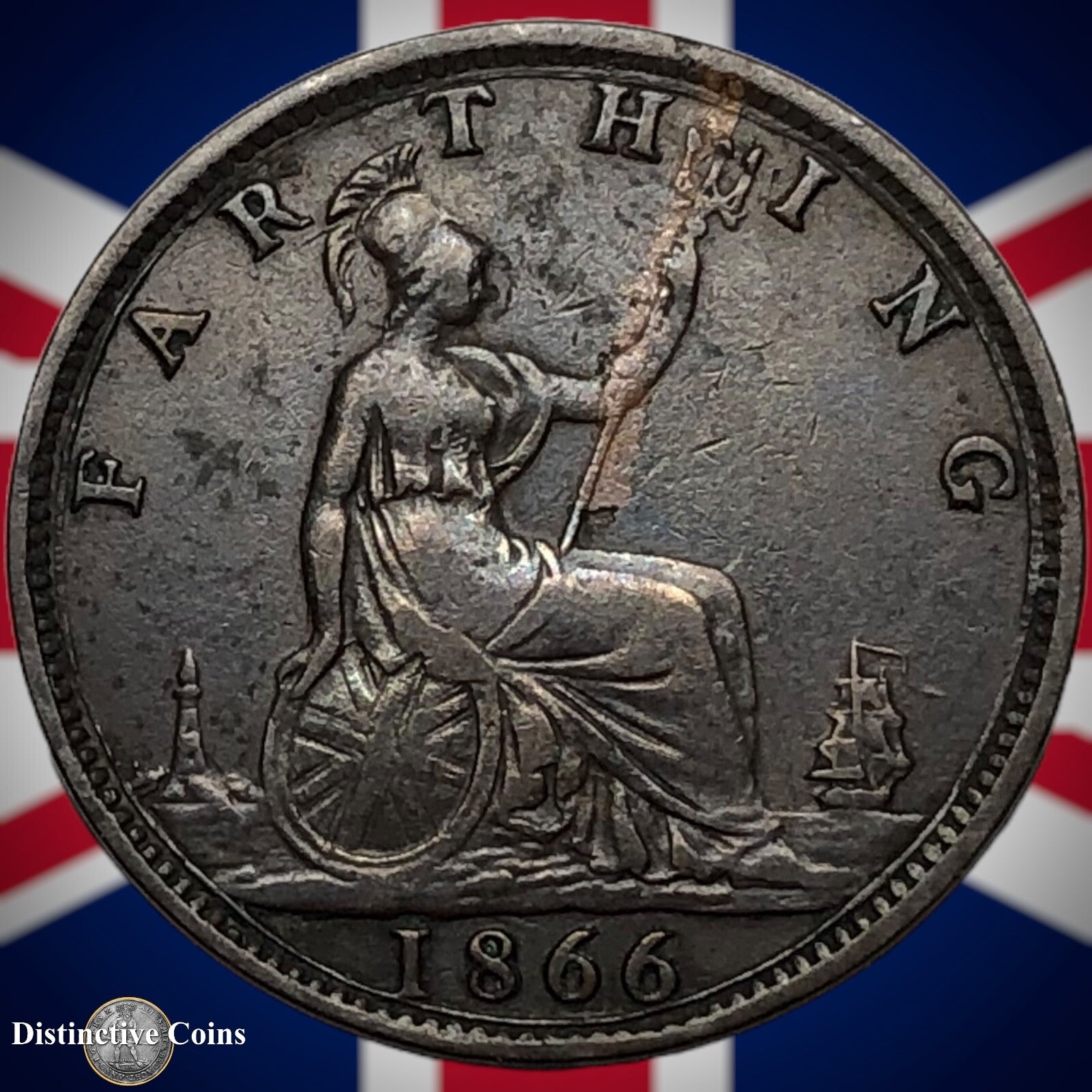 Great Britain 1866 Farthing 1/4d GB3566