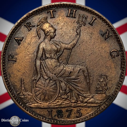 Great Britain 1875 Farthing 1/4d GB3734