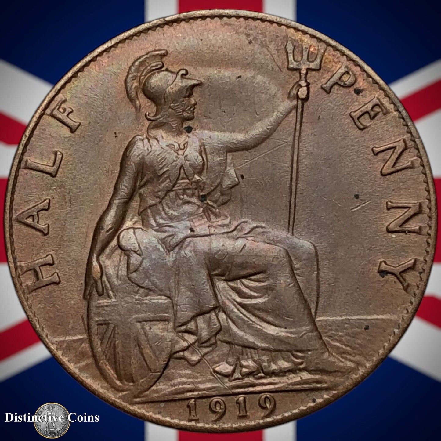 Great Britain 1919 Half Penny 1/2d GB5862