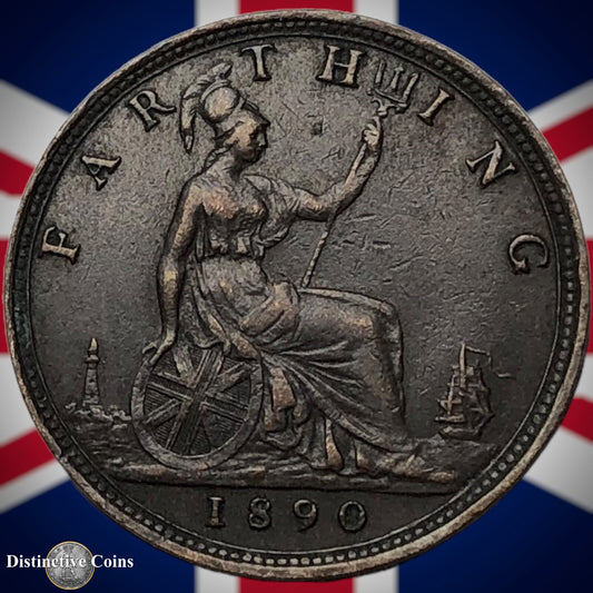 Great Britain 1890 Farthing 1/4d GB4280