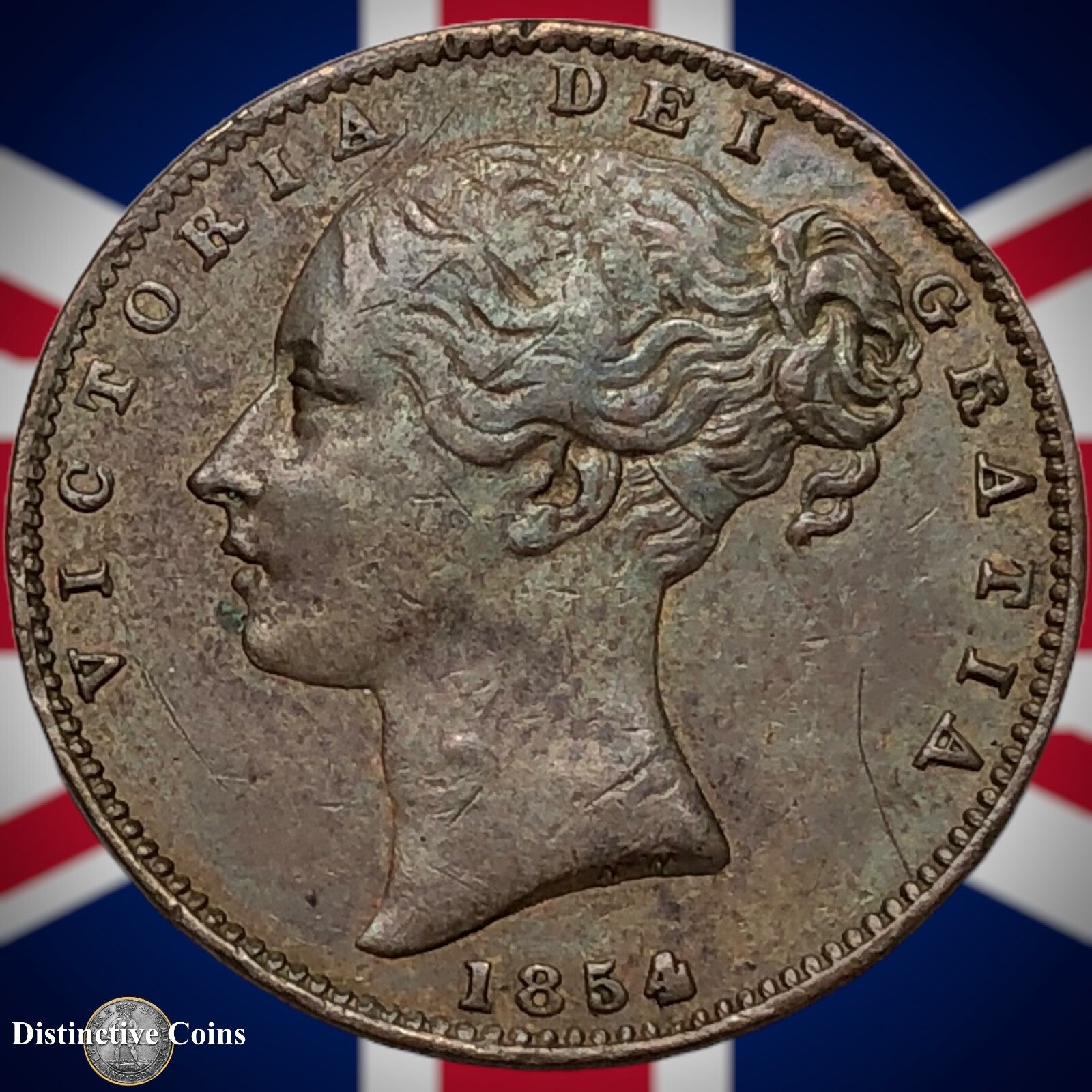 Great Britain 1854 Farthing 1/4d GB3470
